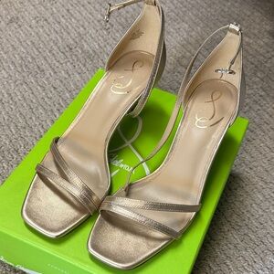 Sam Edelman Gold Strappy Heels